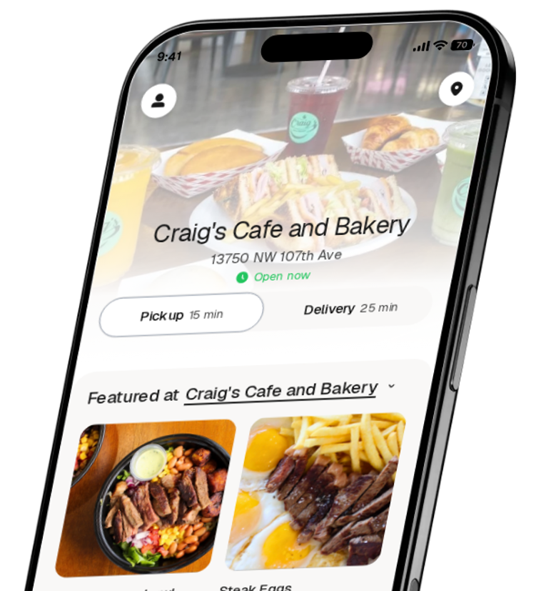 Craig's Cafe and Bakery app preview